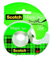 Scotch Magic Invisible Tape 19mm X 25m  Handheld Dispenser 7100088409