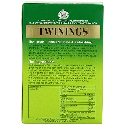 Twinings Green Tea, 20 Tea Bags, 20 per Pack