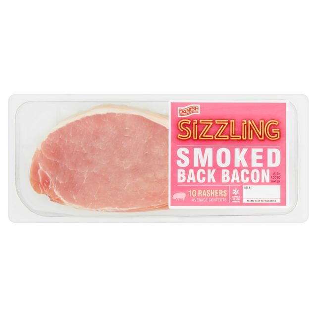 Sizzling Danish Smoked Back Bacon 300g