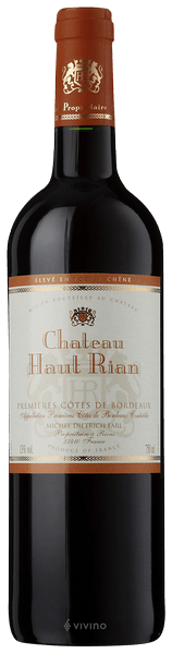 Château Haut Rian, Bordeaux 2017