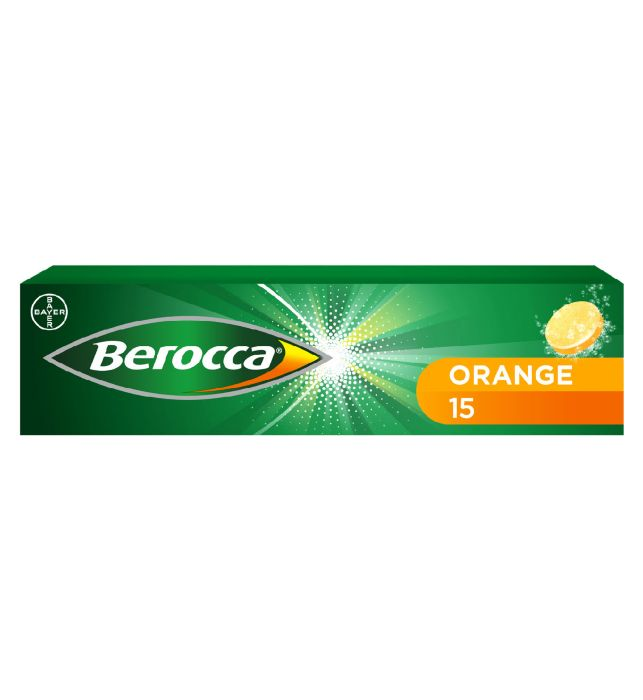 Berocca Orange Energy Vitamin 15 or 45 Tablets
