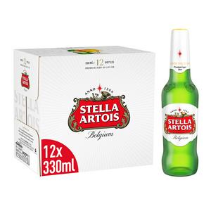 Stella Artois Lager Beer Bottles 12x330ml