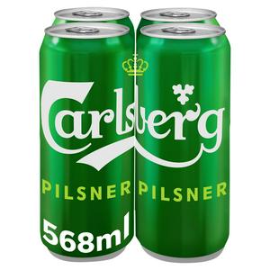 Carlsberg Lager Beer 4x568ml