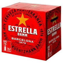 Load image into Gallery viewer, Estrella Damm Lager Beer Bottles 12x330ml
