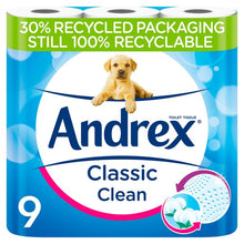 Load image into Gallery viewer, Andrex Toilet Tissue Classic Clean Roll
